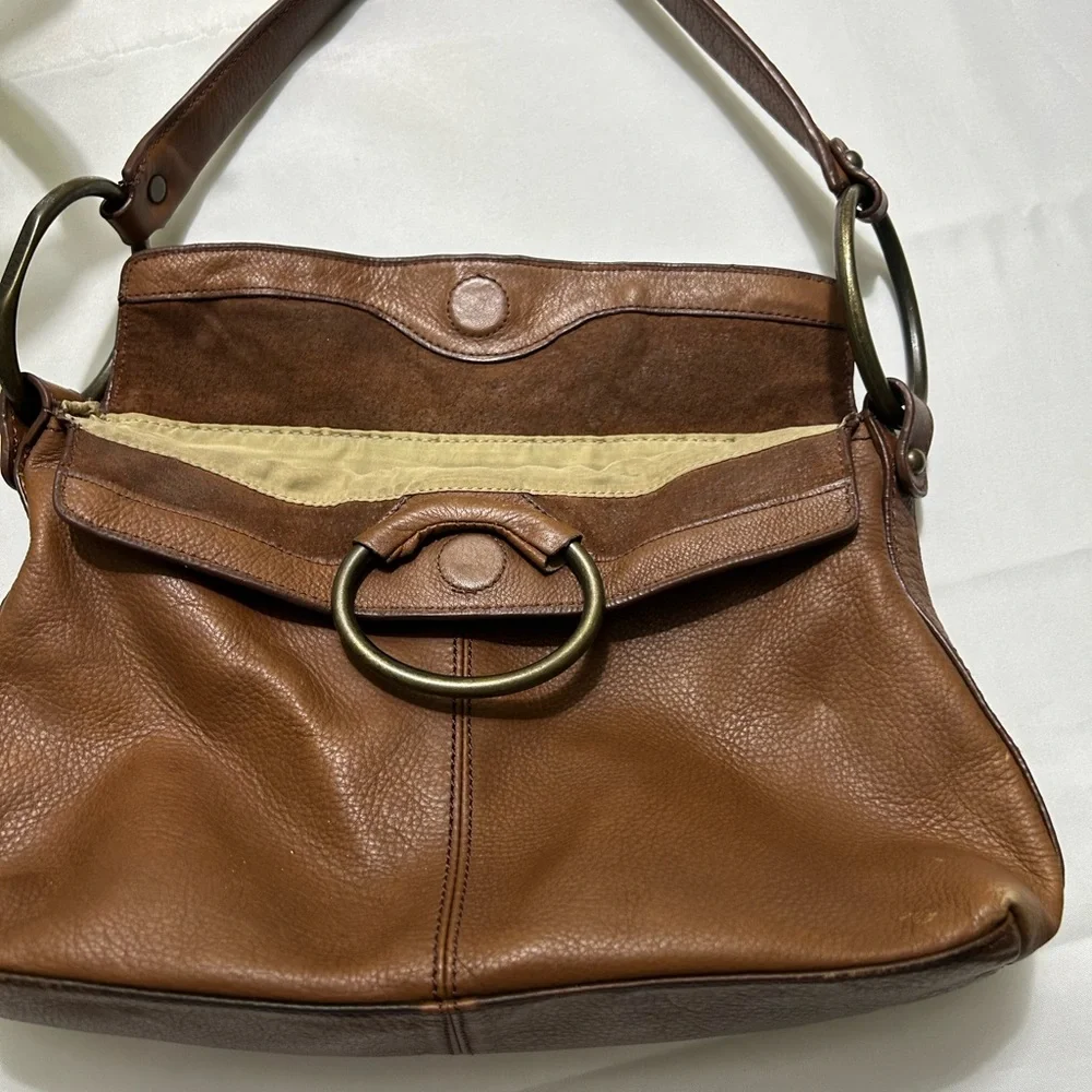 Alfani Brown Leather with Sophisticated Detailing 9 x 12